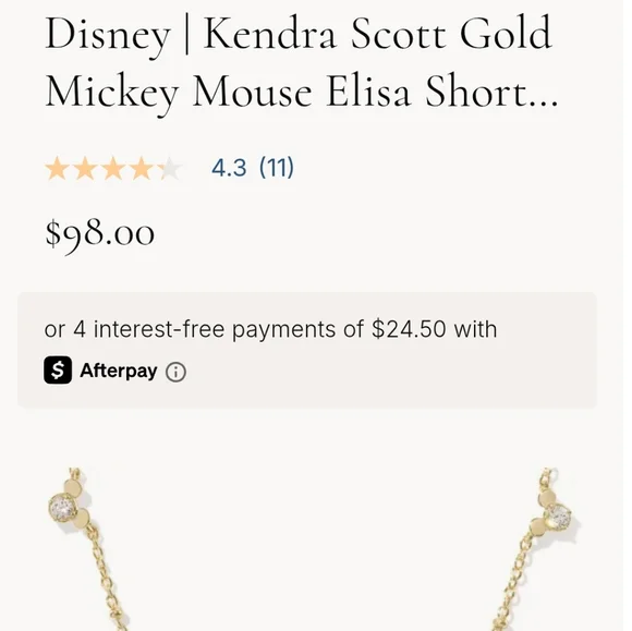 Kendra Scott Disney Pink Drusy Pendant Necklace - Picture 4 of 4